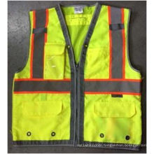 Hi Visibility Deluxe Safety Vest with Yellow (DFJ1602)